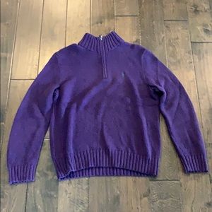 Purple Polo Sweater